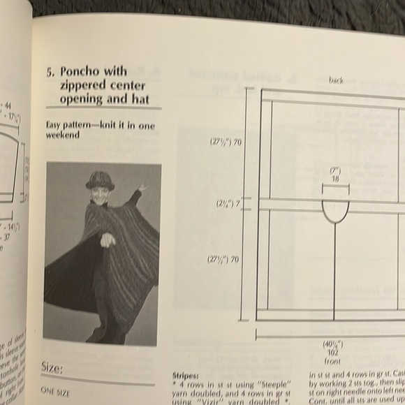 Softcover large format knitting and crochet pattern book from the 1980s - Picture 8 of 9